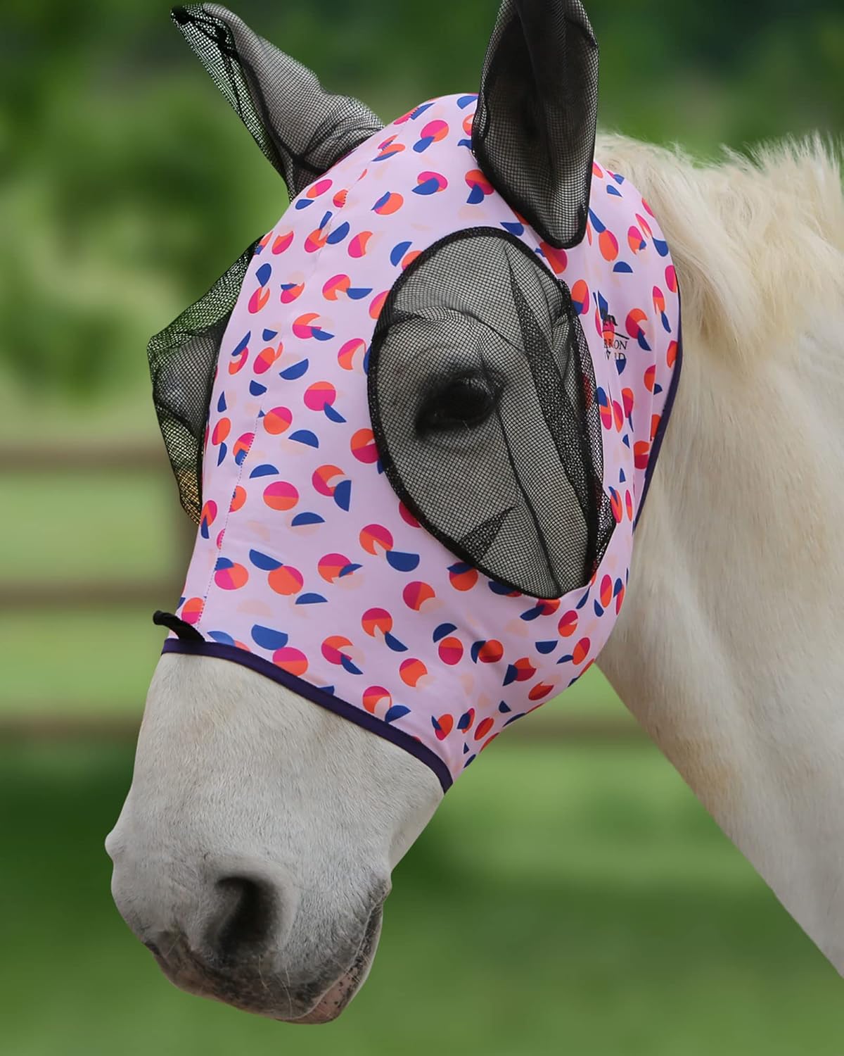 Harrison Howard Super Comfort Stretchy Fly Mask Large Eye Space with UV Protection Soft on Skin