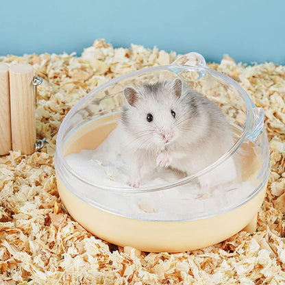 Meow&Woof Hamster Sand Bath Container, Large Sandbox Toilet Gerbil Batheoom, Tiny Chinchilla Dust