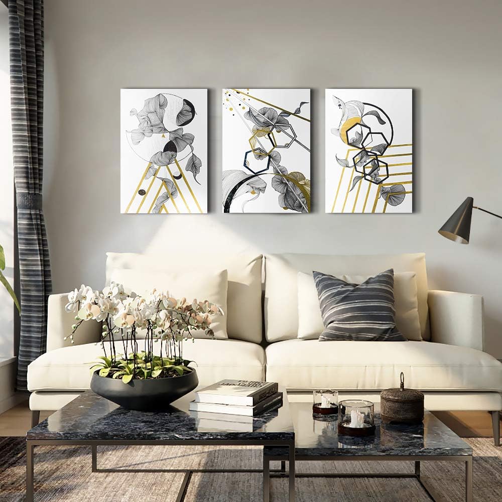 modern Abstract painting Canvas Wall Art for Living Room Wall Artworks Bedroom Decoration, 3 piece