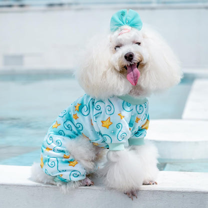 CuteBone Small Dogs Outfit Soft Puppy Onesies Pjs Dog Pajamas Pet Coat Cat Apparel Comfy Doggie