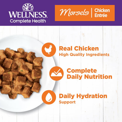 Wellness Complete Health Cubed Adult Wet Cat Food, Natural, Protein-Rich, Grain Free, 5.5 Ounce, 24