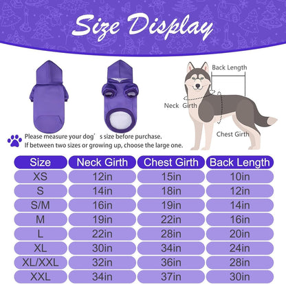 KOOLTAIL Basic Dog Hoodie - Soft & Warm Dog Hoodie Sweater with Leash Hole and Pocket, Dog Winter