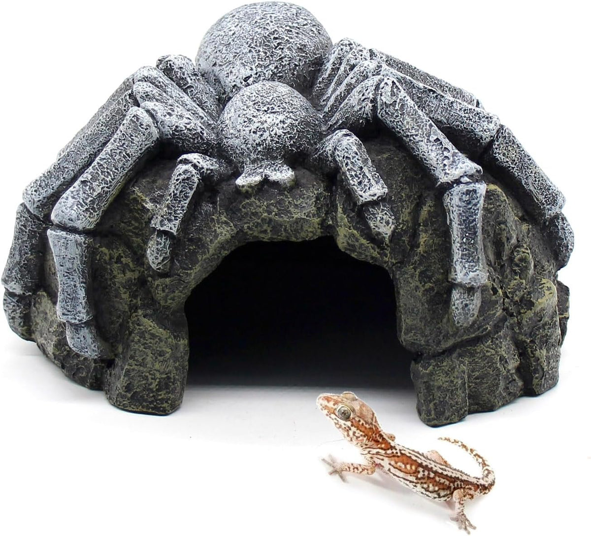 Reptile Rock Cave Hideouts Terrarium Habitat Decor Gecko Tank Accessories for Fish, Reptiles
