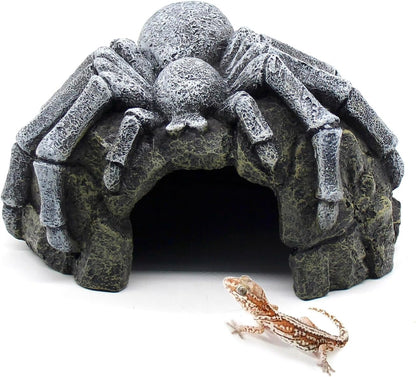 Reptile Rock Cave Hideouts Terrarium Habitat Decor Gecko Tank Accessories for Fish, Reptiles