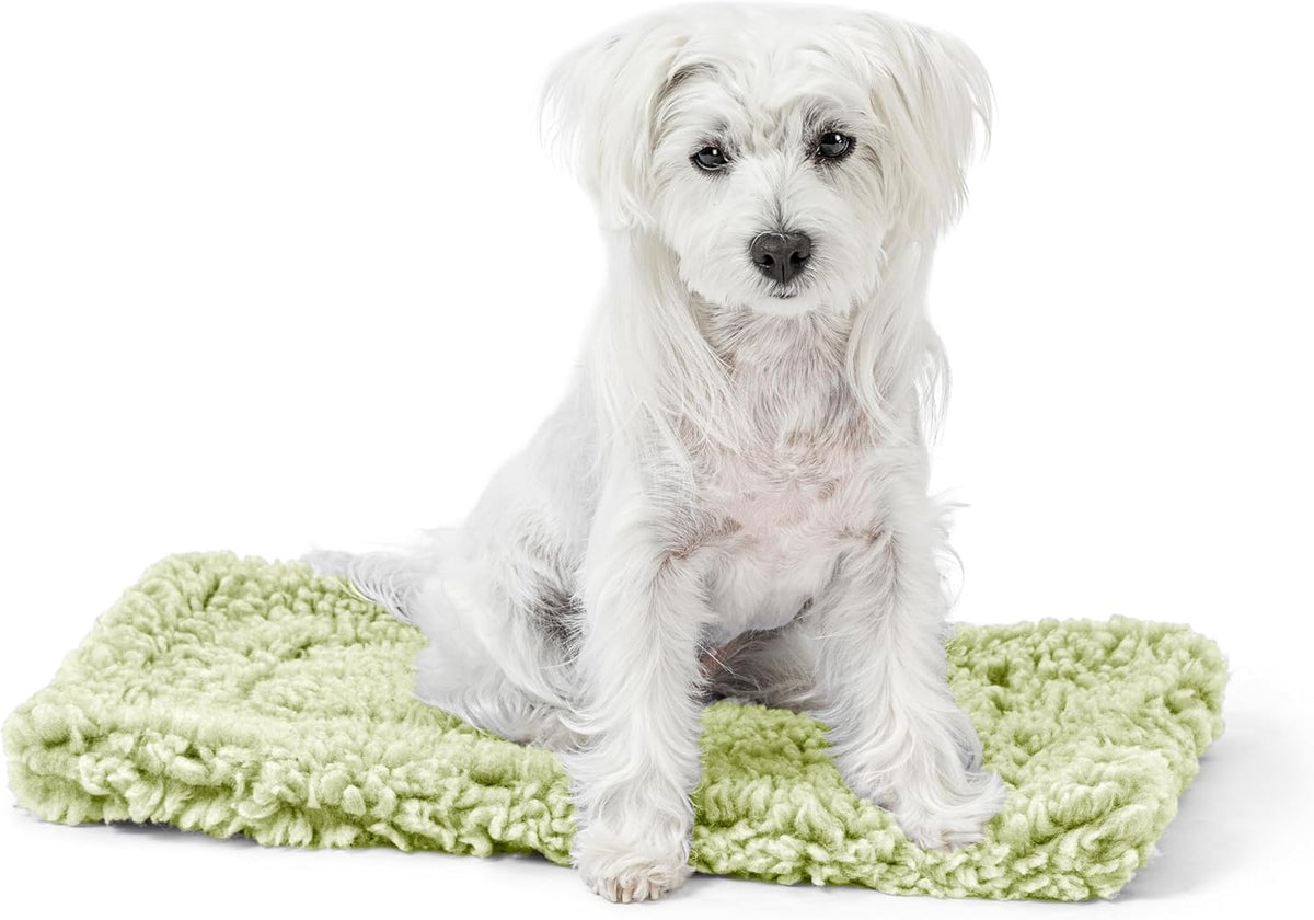 Stoutwool Indestructible Dog Bed - Fluffy Chew Proof Dog Crate Pad - Tough Kennel Pad for