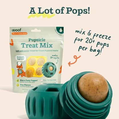 WOOF Dog Pupsicle Mix - Easy-to-Make DIY Pupsicle Refills - Tasty, Healthy Pupsicle Mix - Wholesome