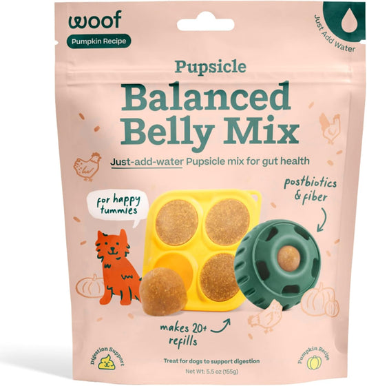 WOOF Dog Pupsicle Mix - Easy-to-Make DIY Pupsicle Refills - Tasty, Healthy Pupsicle Mix - Wholesome