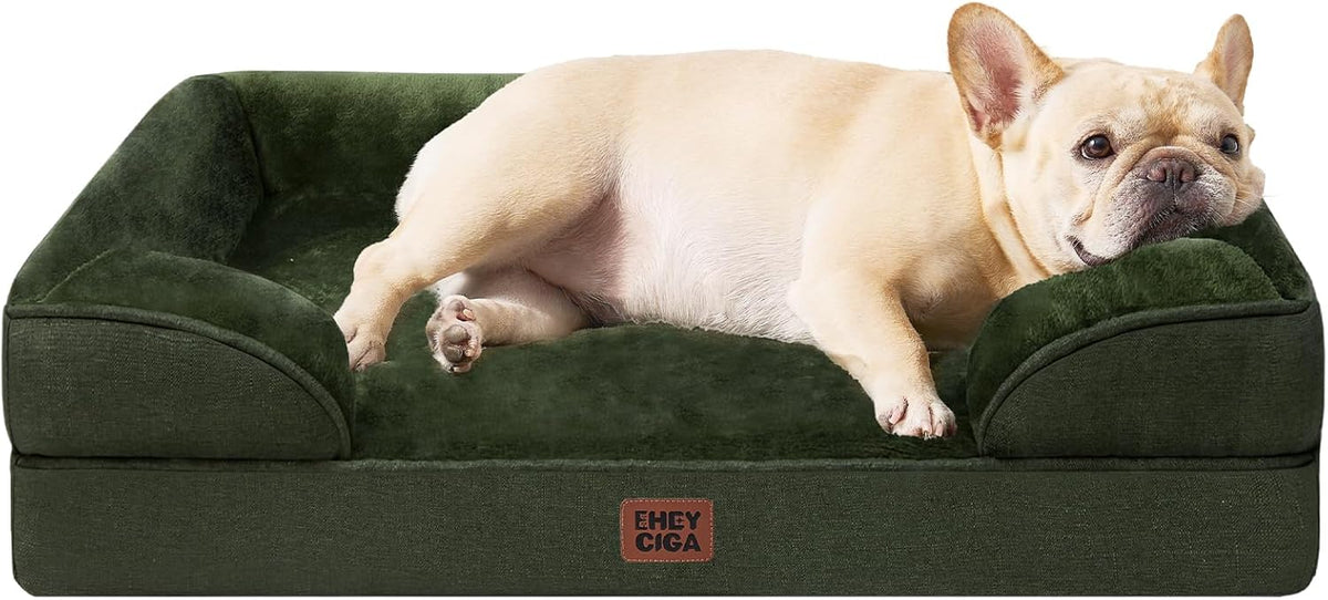 EHEYCIGA Orthopedic Dog Bed for Small Dogs, Waterproof Memory Foam Small Dog Beds with Sides