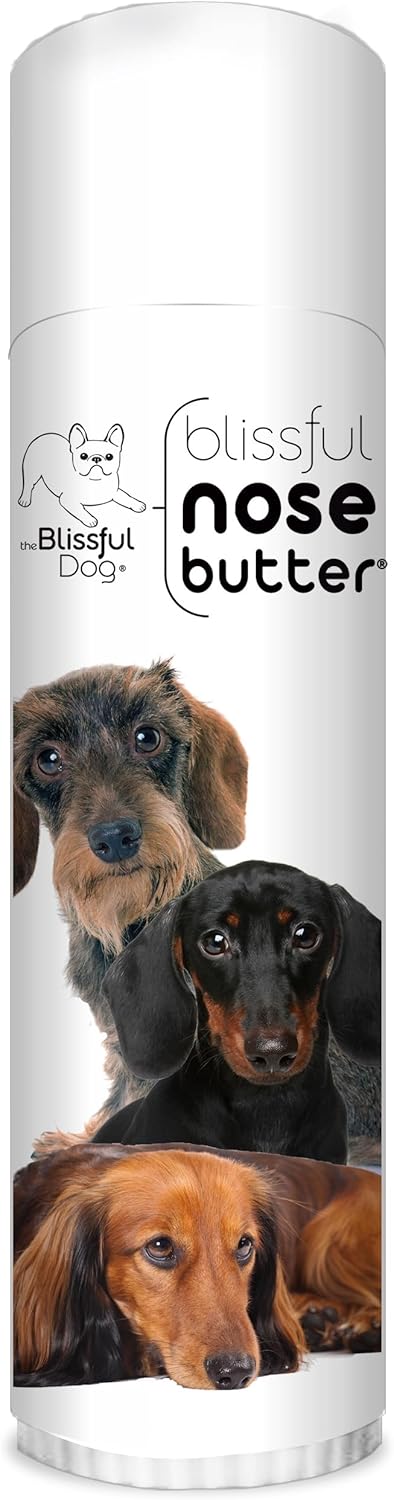 The Blissful Dog Daschund Nose Butter for Dry, Cracked Skin, Lick-Safe Dog Nose Balm with