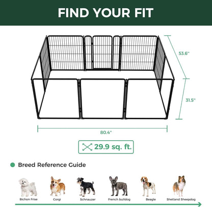 FXW Homeplus Unleashed Indoor Dog Playpen - Stress-Free and Safe Play, Heavy Duty 32 Inch 5 Acrylic