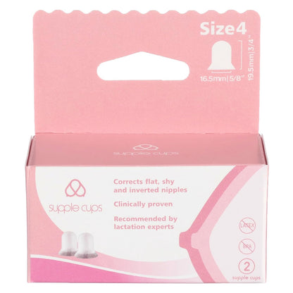 Supple Cups for Flat, Shy and Inverted Nipples (Size 4)