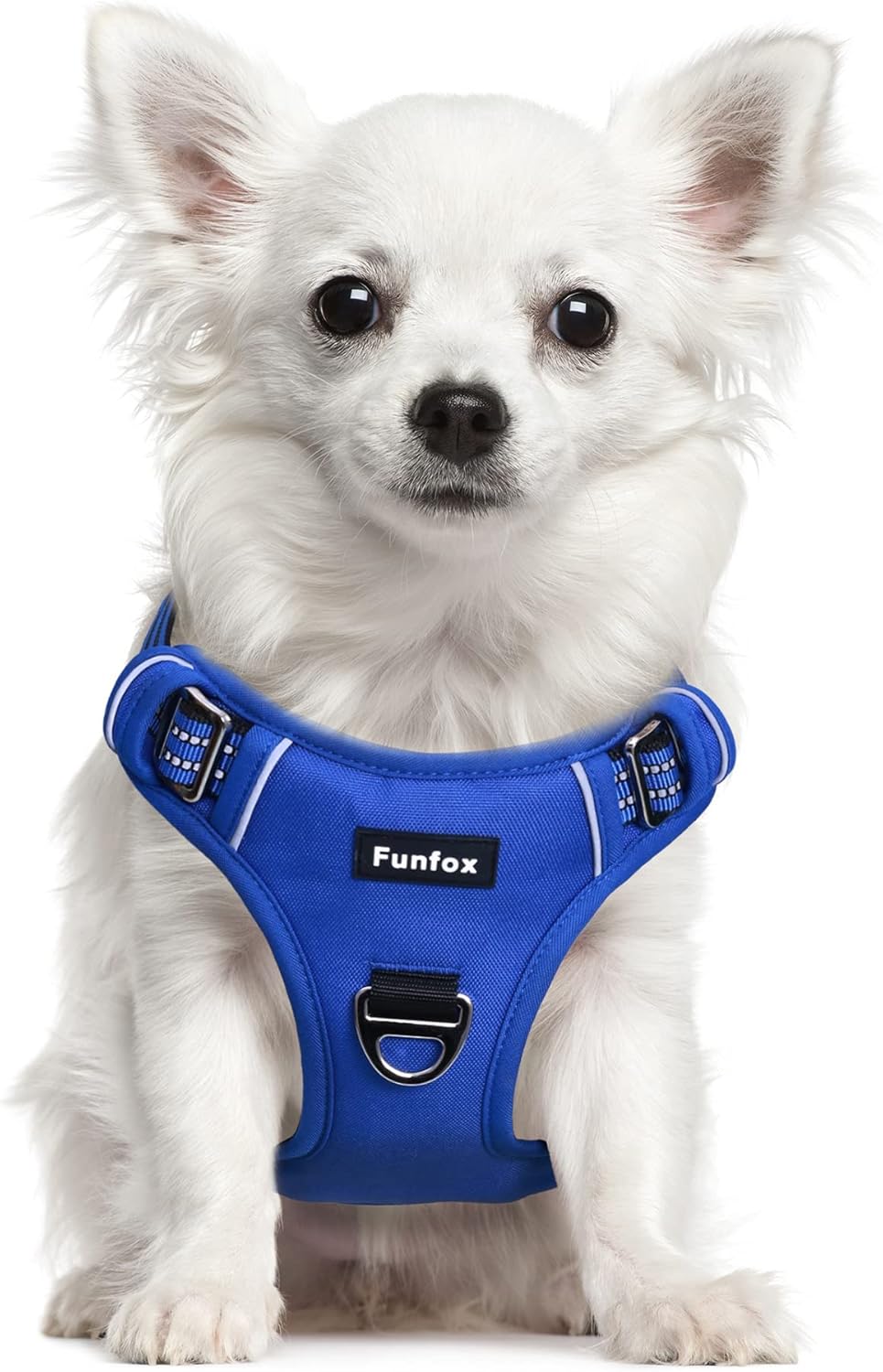 Funfox Dog Harness No Pull, Adjustable Pet Vest Harness, Super Soft Material with Vertical Handle