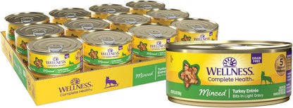 Wellness Complete Health Minced Adult Wet Cat Food, Natural, Protein-Rich, Grain Free, 5.5 Ounce