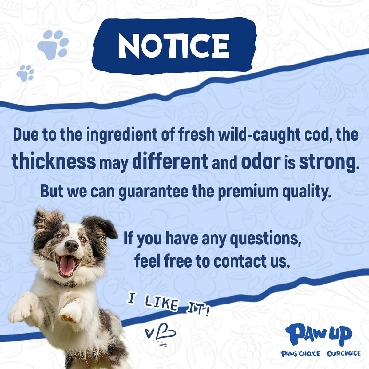 Cod Skin Rolls Dog Treats Natural High Omega 3 Dog Snacks, Single Ingredient Cod Skin Chews for