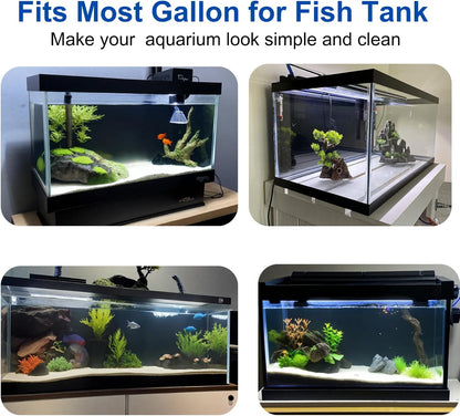 ELEBOX Aquarium Background Blue Black Fish Tank Background Wallpaper Double-Sided Aquarium Backing