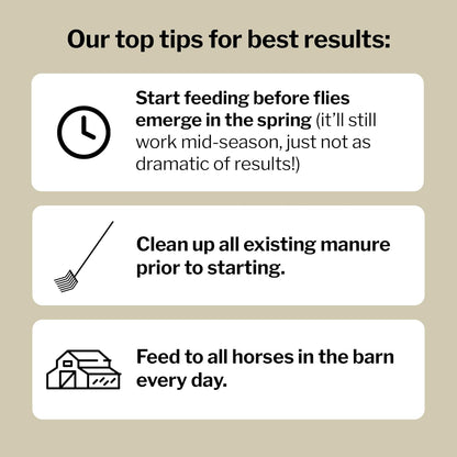 Formula 707 MultiFly Feed-Thru Fly Control Pellets for Horses - Palatable & Safe Fly Population