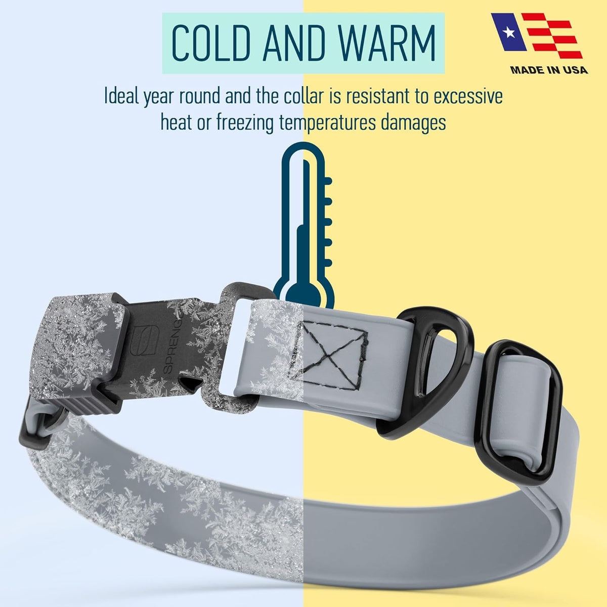 Dogline Biothane Waterproof Dog Collar with Herm Sprenger Stainless Steel Quick Release Buckle