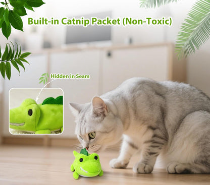 Interactive Cat Toys for Indoor Cats - Automatic Moving Cat Chase Toy for Bored Indoor Adult Cats