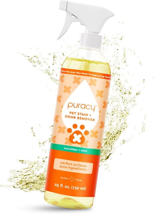 Puracy Pet Stain and Odor Remover - Enzyme Cleaner for Dog Urine and Poop Carpet - Pet Urine Enzyme