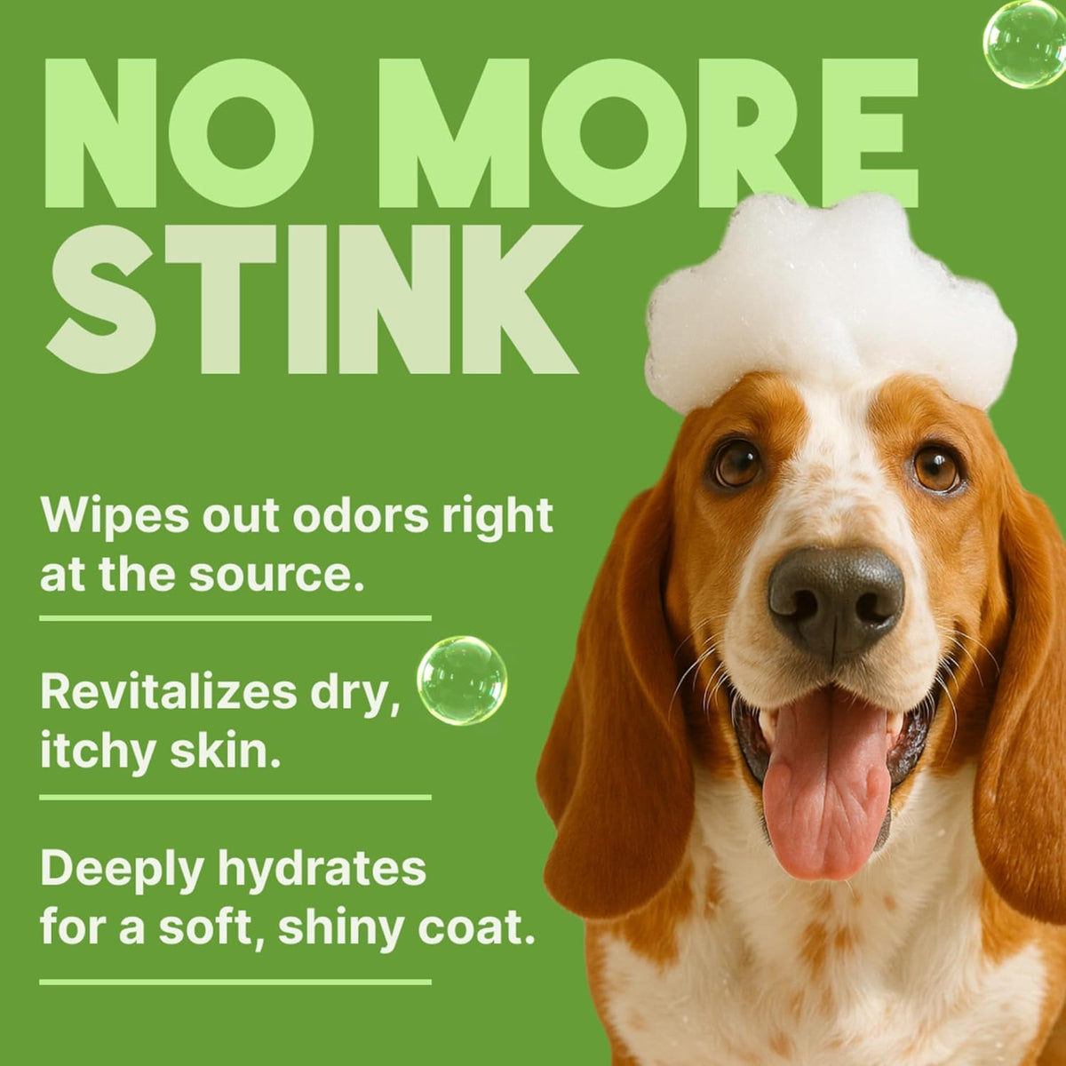 TropiClean Deodorizing Dog Shampoo for Smelly Dogs, Powerful Odor Control, Puppy Safe, Made in the