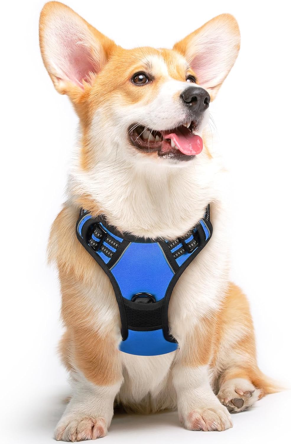 Eagloo Dog Harness Medium Sized Dog, No Pull Service Vest with Reflective Strips and Control