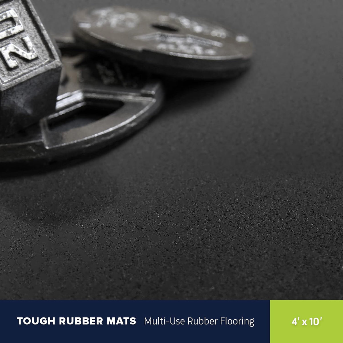 Flooring Inc's 1/4" Thick Tough Rubber Flooring Roll | Flexible Recycled Rubber Floor Mats for Home