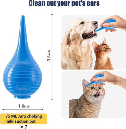 Newborn Puppy Kitten Small Animal Sterile Mucus Extractor Suction Catheter, Animal Kid Puppy Kitten