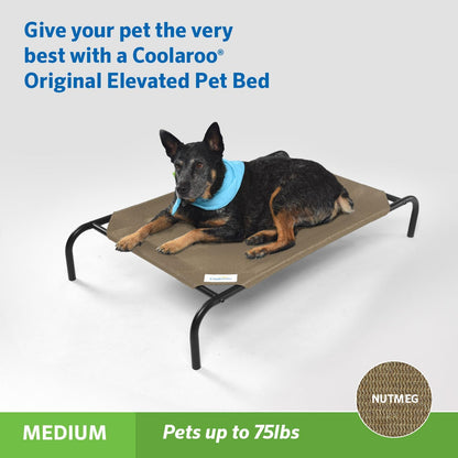 Coolaroo Original Elevated Dog Bed - Breathable Off-The-Ground Pet Bed with Cooling Fabric, Joint