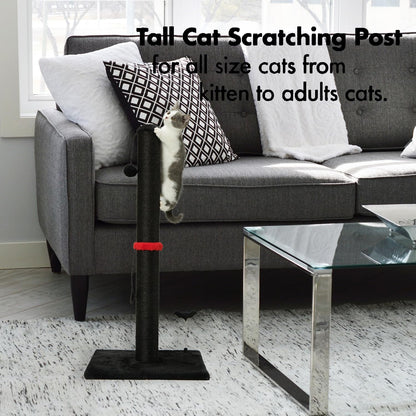 MECOOL Cat Scratching Post Premium Sisal Scratch Posts with Hanging Ball Vertical Scratcher for