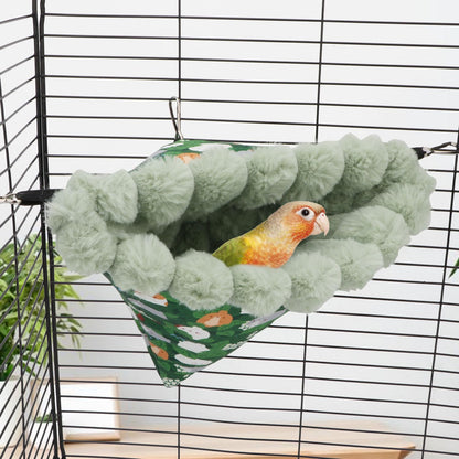 Wontee Bird Nest House Winter Warm Hanging Hammock Bird Bed Snuggle Hut for Parakeets Budgies