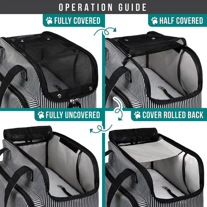 PetAmi Small Dog Purse Carrier, Soft-Sided Pet Carrier Bag with Pockets, Portable Puppy Cat Travel