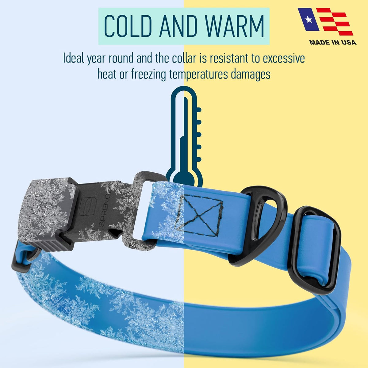 Dogline Biothane Waterproof Dog Collar with Herm Sprenger Stainless Steel Quick Release Buckle