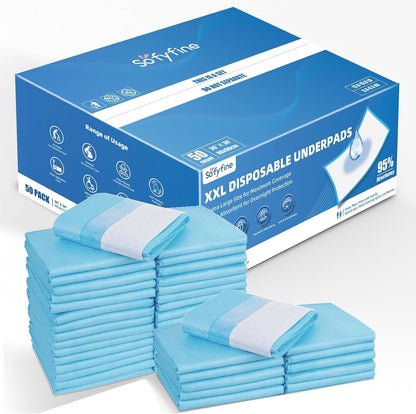 100 Count Extra Large Chucks 36"x36" Thicken Elderly Adults Incontinence Bed Pads Disposable, Heavy