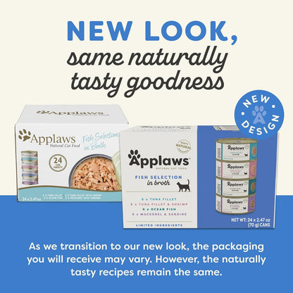 Applaws Natural Wet Canned Cat Food, Made with Limited and Natural Ingredients, Real Protein with