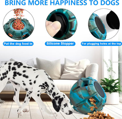Yipetor Frozen Treat Dispensing Dog Toy - Large Chew Toy, Freezable Fillable Rubber, Reduces