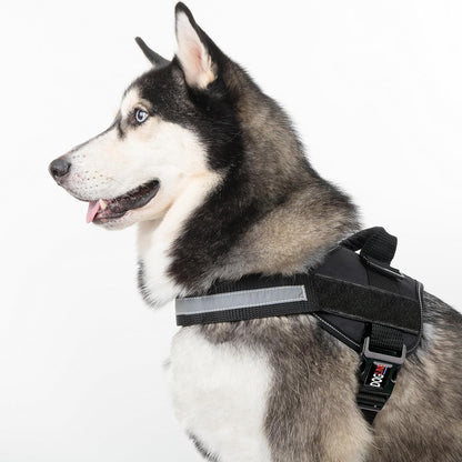 Dogline Dog Harness, Reflective No-Pull Adjustable Vest with Handle, Breathable No-Choke Harness