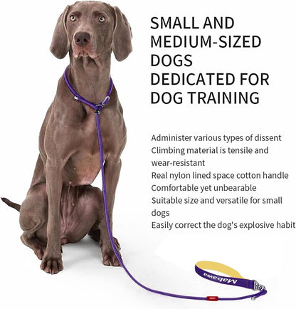 Dog Anti-Slip Leash 5FT with Metal Stopper - Durable No-Pull Training Lead for Small, Medium &