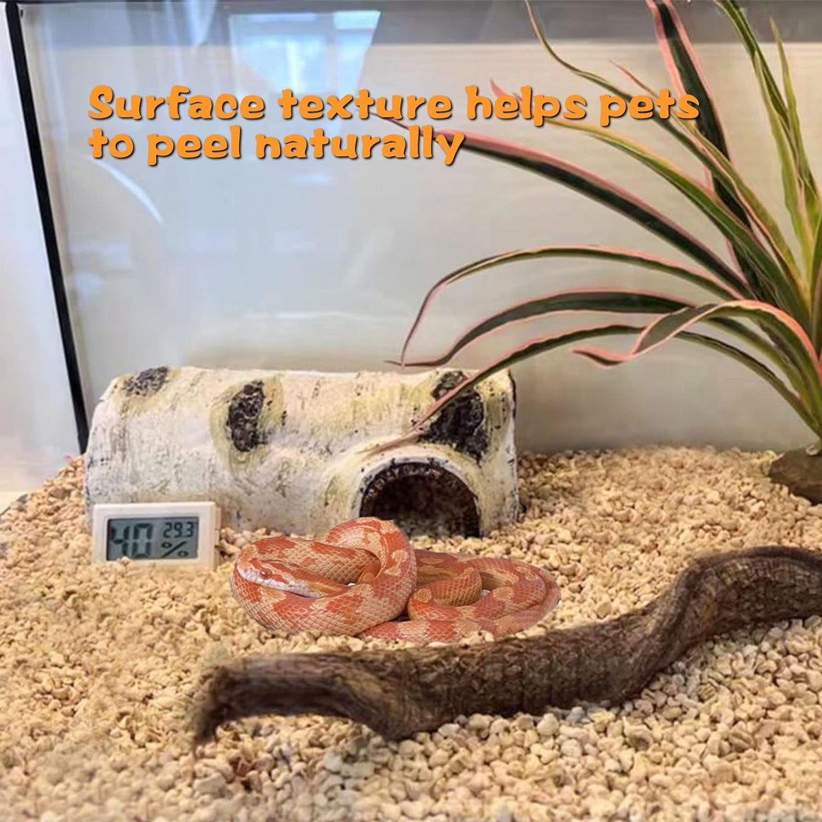Reptile Hide Large Caves Simulation Tree Hideout Snake Hide Leopard Gecko Terrarium Plastic Plant