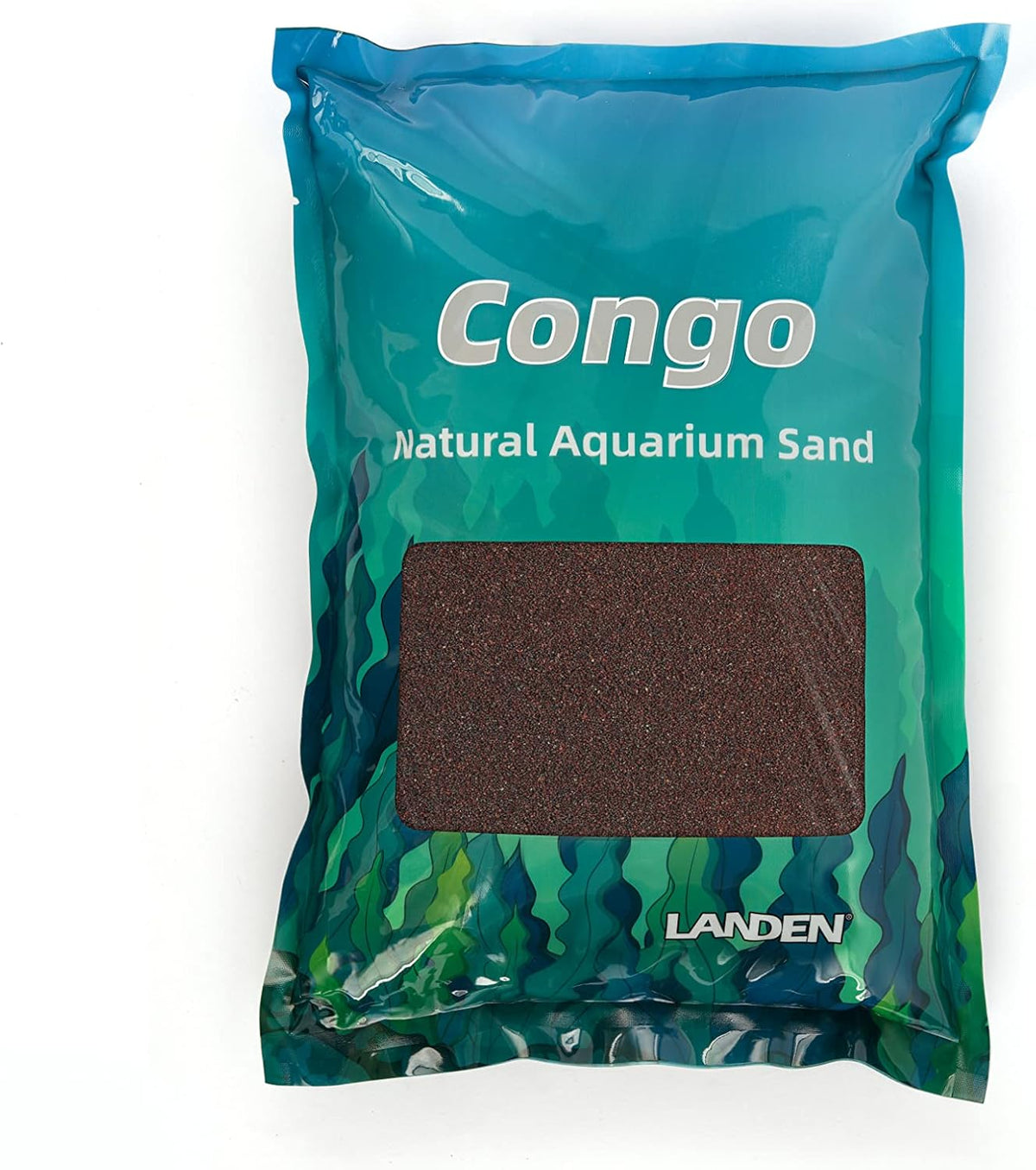 LANDEN Congo Aquascape Sand for Aquarium Landscape 2L(9lbs), Brown, Aquarium Natural Fine