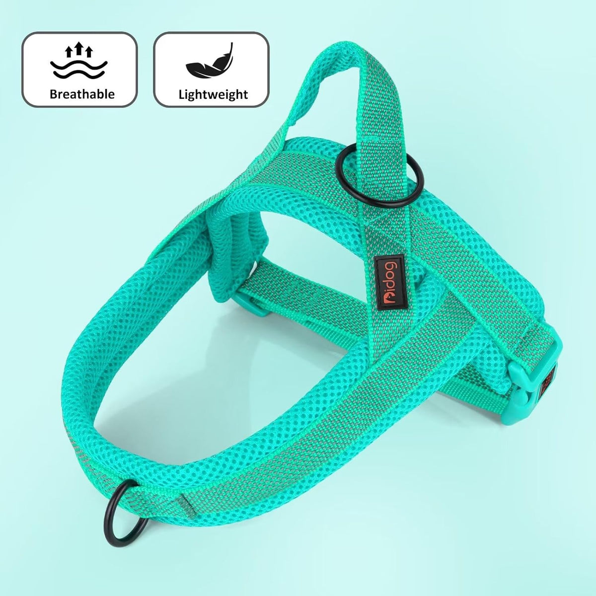Didog No Pull Dog Harness with Breathable Mesh Padded, Full Reflective & Quick Fit Adjustable Vest