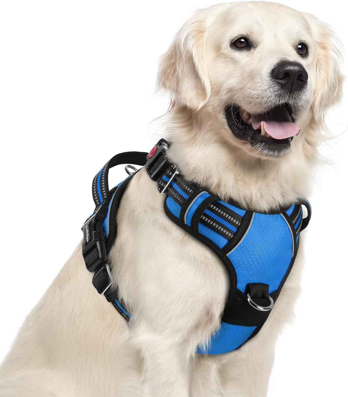 rabbitgoo Dog Harness for Large Dogs, No Pull Pet Vest with 3 Buckles, Adjustable Soft Padded Pet