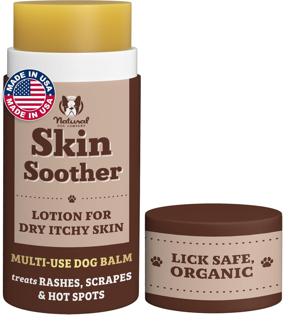 Natural Dog Company Skin Soother Balm for Skin Irritation, Allergy & Itch Relief for Dogs, Hot Spot