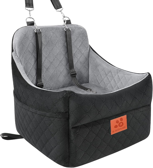 Dog Car Seat for Small/Medium Dogs, Dog Booster Car Seats with Thick Cushion for Dogs Under 35lbs