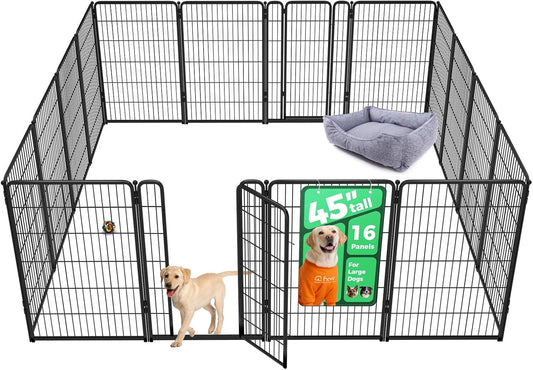 FXW Homeplus Unleashed Indoor Dog Playpen - Stress-Free and Safe Play, Heavy Duty 45 Inch 16 Wire