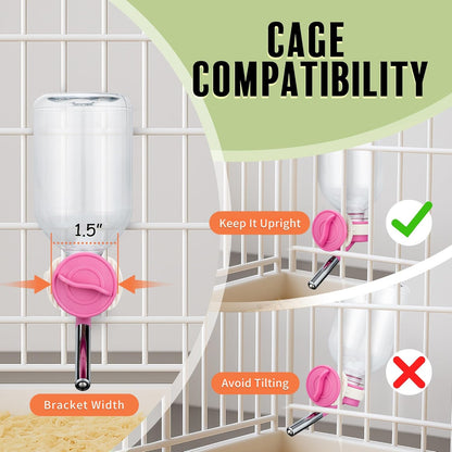 Choco Nose Patented No-Drip Water Bottle/Feeder for Guinea Pigs/Hamsters/Bunnies/Ferrets/Other