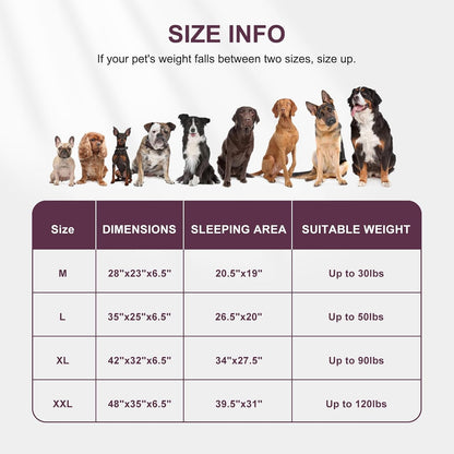 FURTIME Orthopedic Dog Bed for Extra Large Dogs - XL Waterproof Dog Sofa Bed, Ultra Comfy