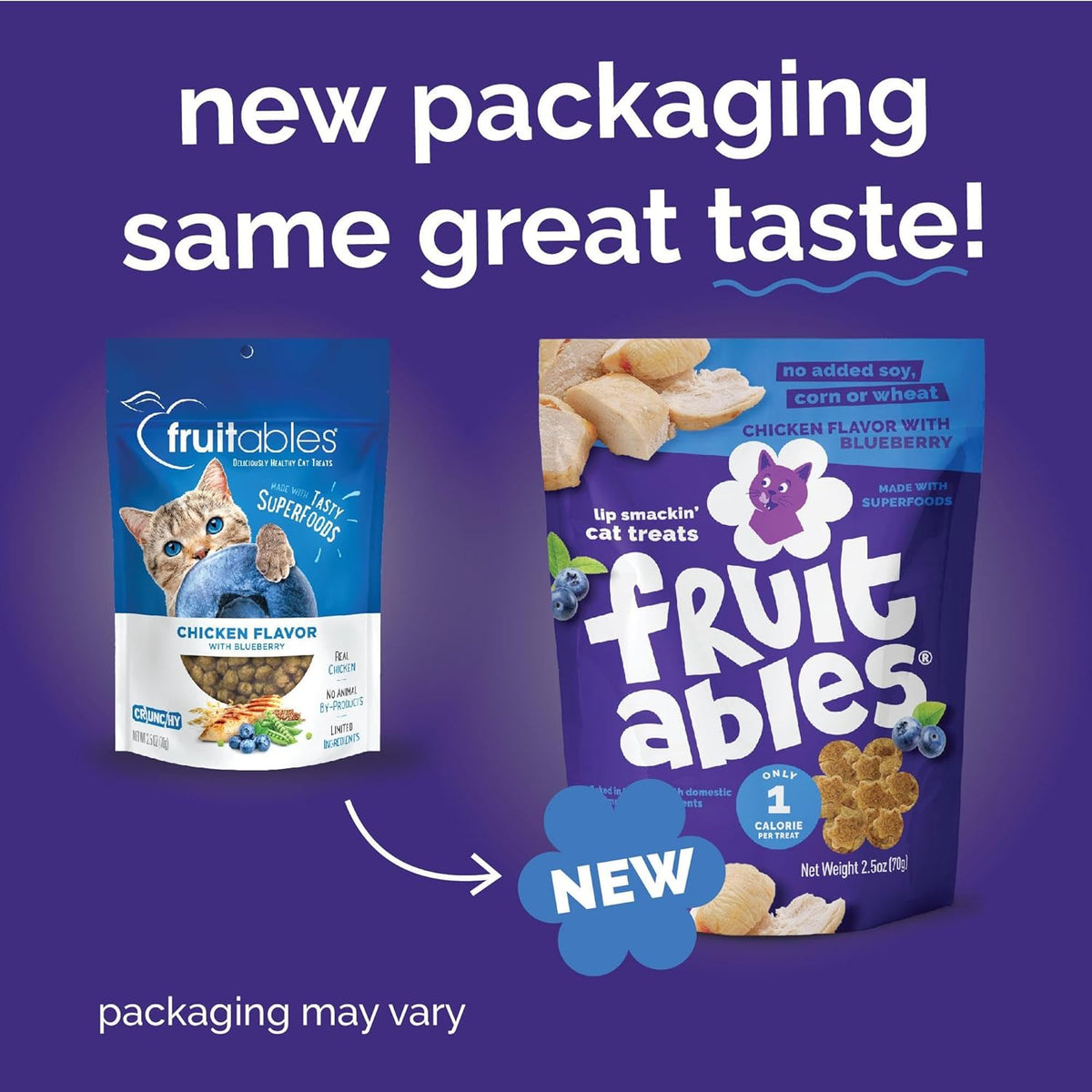 Fruitables Cat Treats Crunchy Cat Treats Packed with Protein Healthy Low Calorie Free of Wheat