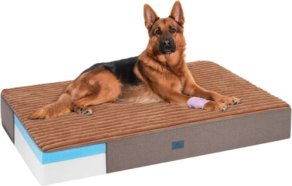 Veehoo Orthopedic Memory Foam Dog Bed, 7 Inch Thick Extra Large XXL Dog Bed for Senior Dogs with