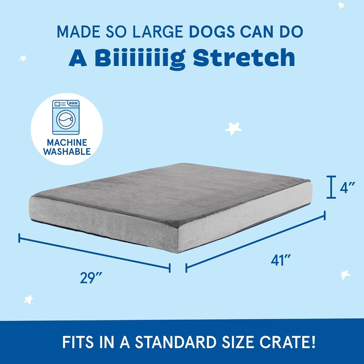 Barkbox Orthopedic Dog Bed with Memory Foam, Premium Comfort for Dogs and Puppies, Dog Bed for