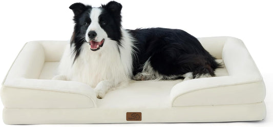Bedsure Orthopedic Dog Beds Large Sized Dog - Washable Large Dog Cat Bed Waterproof, Comfort Dogs